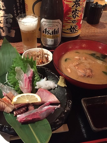 だんらん処 心 の刺身定食ランチ 西宮北口駅 ジミヘンのおいしいもの探し