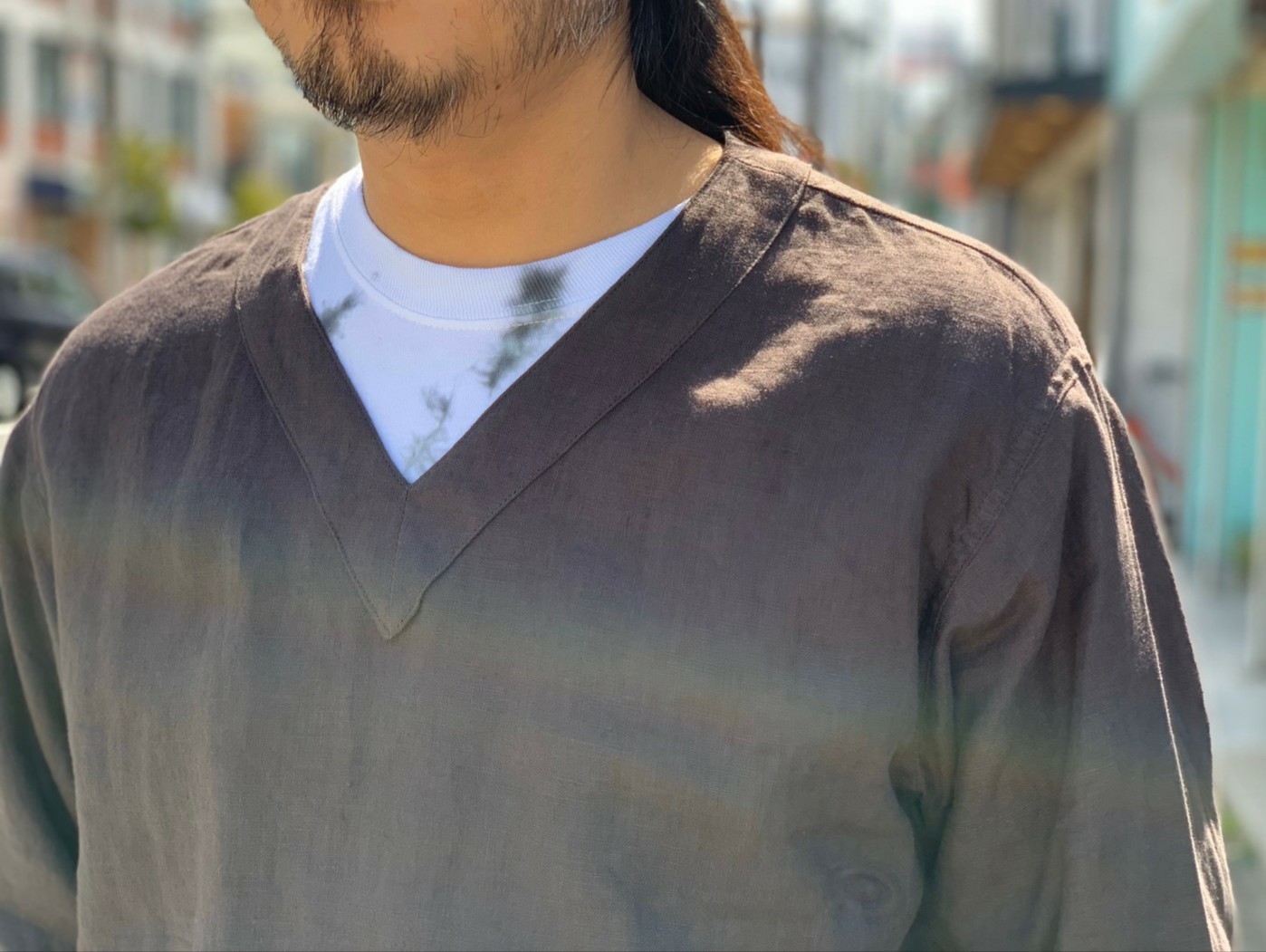 \"BAMBOO SHOOTS\"<<LINEN CLOTH SLEEPING SHIRT>>Style~NORI~_c0167336_20214354.jpg