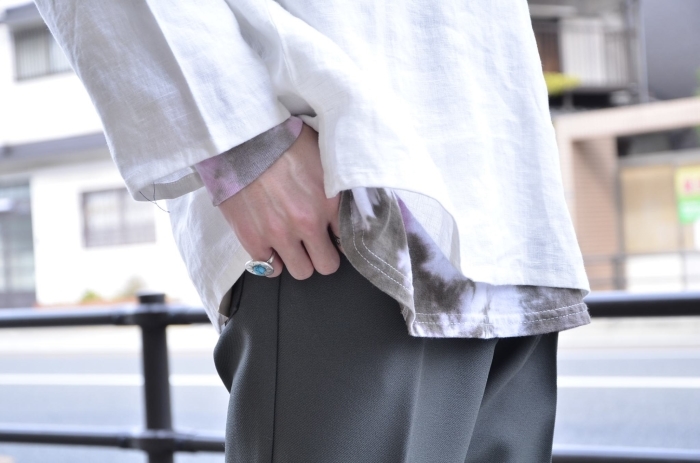 \"BAMBOO SHOOTS\"<<LINEN CLOTH SLEEPING SHIRT>>Style~KODAI~_c0167336_21034451.jpg