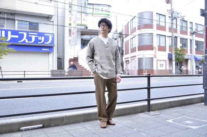 \"BAMBOO SHOOTS\"<<LINEN CLOTH SLEEPING SHIRT>>Style~TKB~_c0167336_21265786.jpg