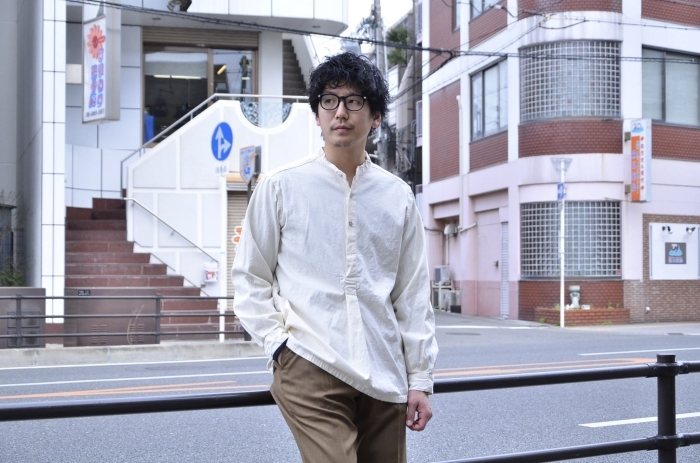 \"BAMBOO SHOOTS\"<<LINEN CLOTH SLEEPING SHIRT>>Style~TKB~_c0167336_21270874.jpg