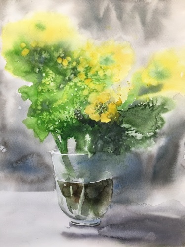 菜の花 : 大島裕子水彩画ブログ