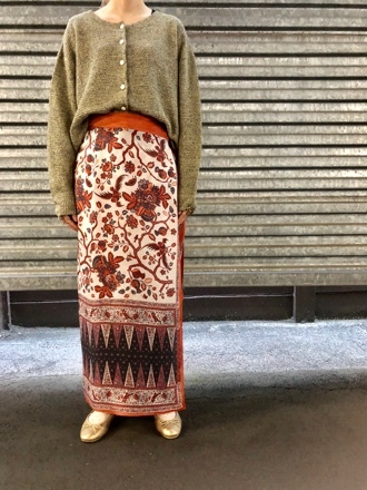 cardofabrica◇インドネシアバティック更紗ラップスカート cardofabrica◇インドネシアバティック更紗ラップスカート