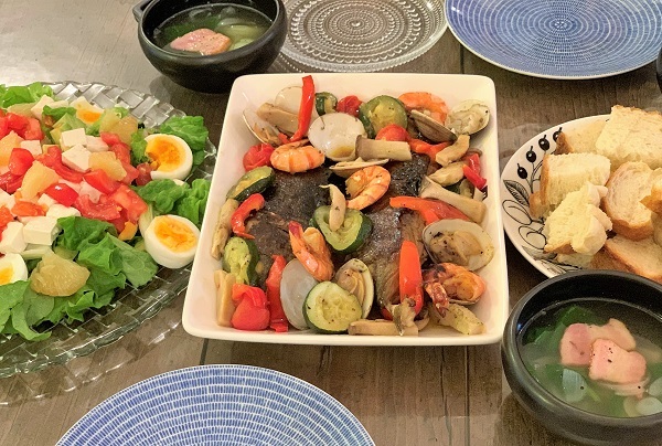 乾燥わかめ と 干し椎茸完成♪ と おうちごはん_d0249193_16522193.jpg