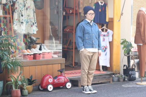 「orSlow」 30年代の新型カバーオール \"30\'s US ARMY SHORT DENIM JACKET\" (03-6130) ご紹介_f0191324_08022062.jpg