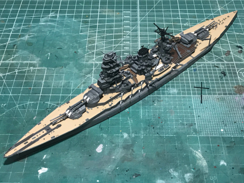 アオシマ 1/700 戦艦長門（1942）（完成） : サンフィッシュ飛行隊