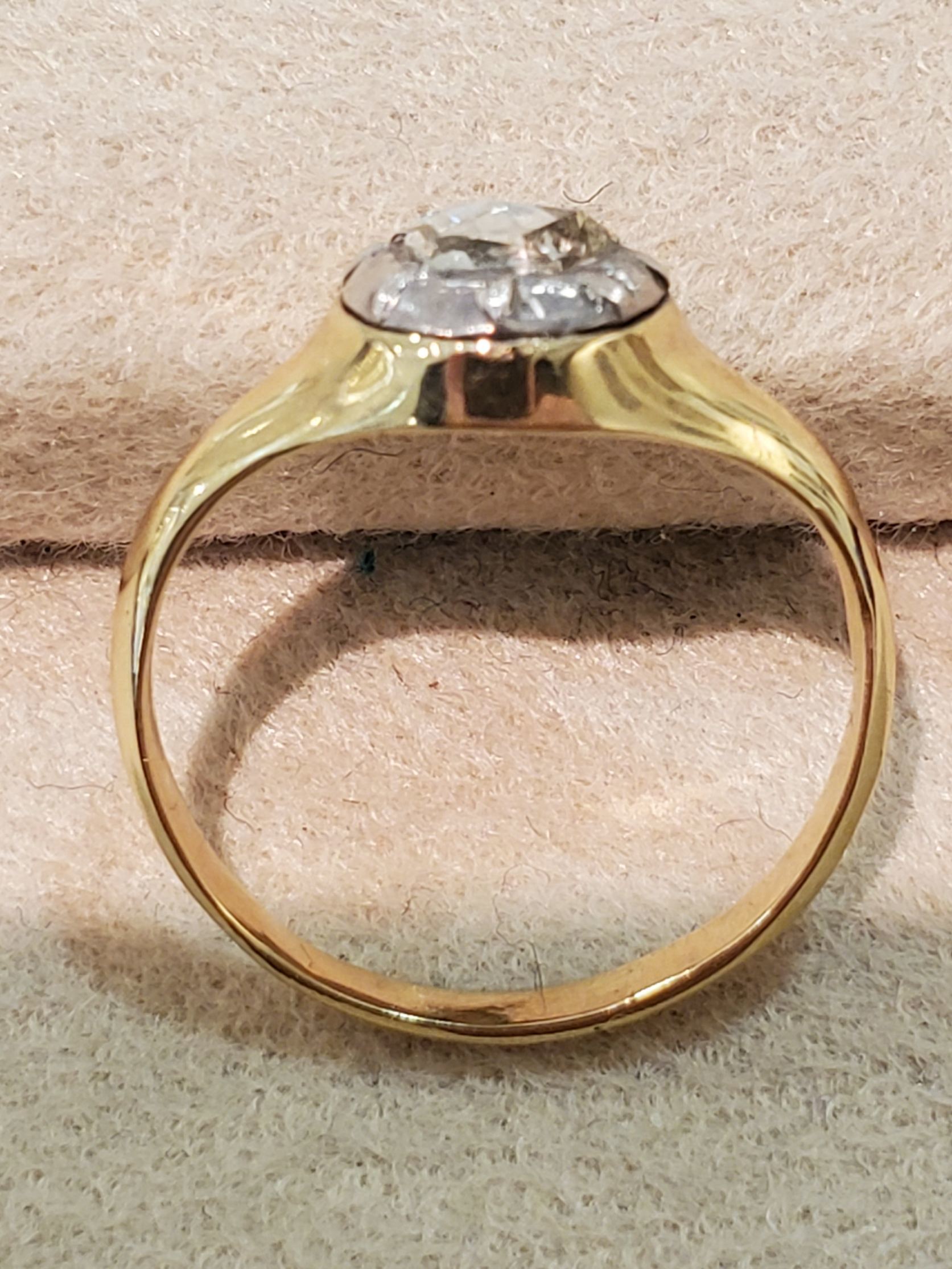 Gold.Sv.ローズカットダイヤモンドリング_b0284422_17461725.jpg