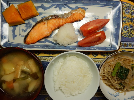 ’20,3,29(日)鮭定食と冷たい雨!_f0060461_13594465.jpg