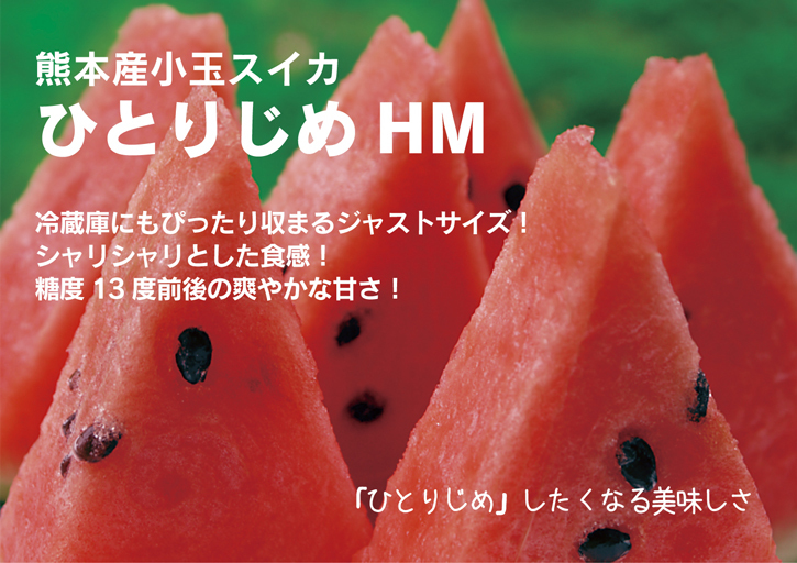 夢スイカ 小玉スイカ「ひとりじめHM」 試し割りの様子と初回出荷日決定!匠の食味へのこだわり!_a0254656_16382073.jpg