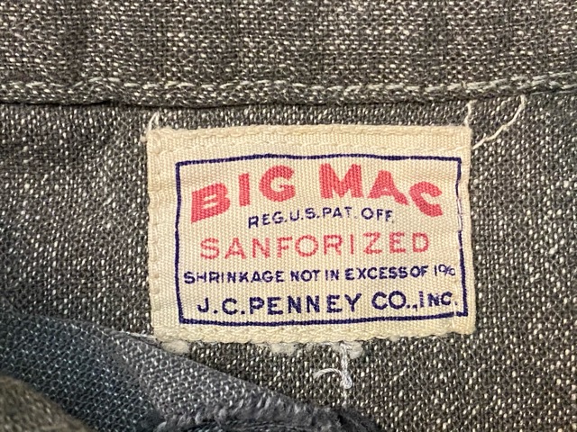 4月1日(水)マグネッツ大阪店、春ヴィンテージ入荷!!#5 Work Part1編!! ~20\'s BIG YANK & BlackChambray、Betashan!!_c0078587_035889.jpg