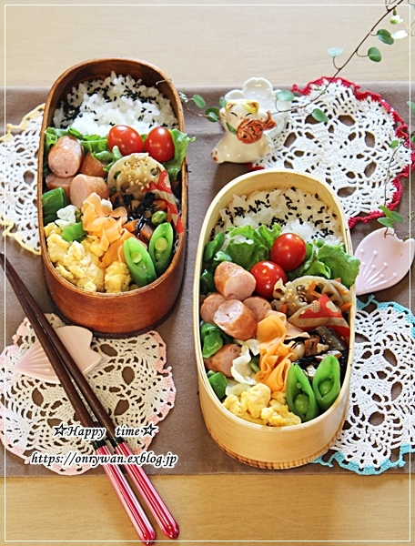 主役おかずはウインナー弁当とユキヤナギ♪_f0348032_16062871.jpg