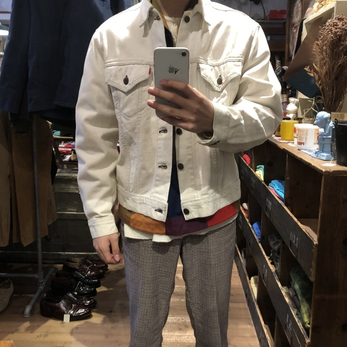 70's〜80's ”Levi's” 70505 ホワイトデニムジャケット 70's〜80's ”Levi's” 70505 ホワイトデニムジャケット