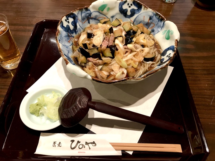から揚げ蕎麦(@ひのや)遅いランチはオットと一緒!_c0212604_15291610.jpg