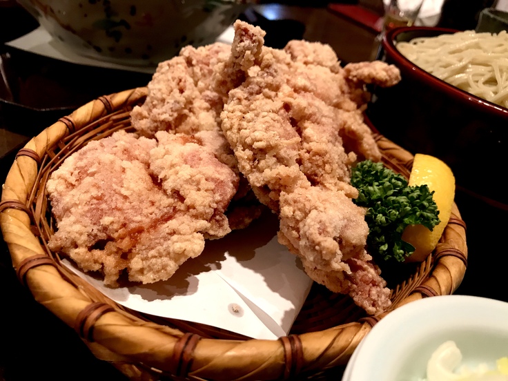から揚げ蕎麦(@ひのや)遅いランチはオットと一緒!_c0212604_15303538.jpg