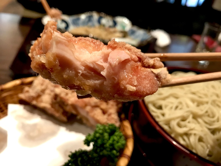 から揚げ蕎麦(@ひのや)遅いランチはオットと一緒!_c0212604_1530556.jpg