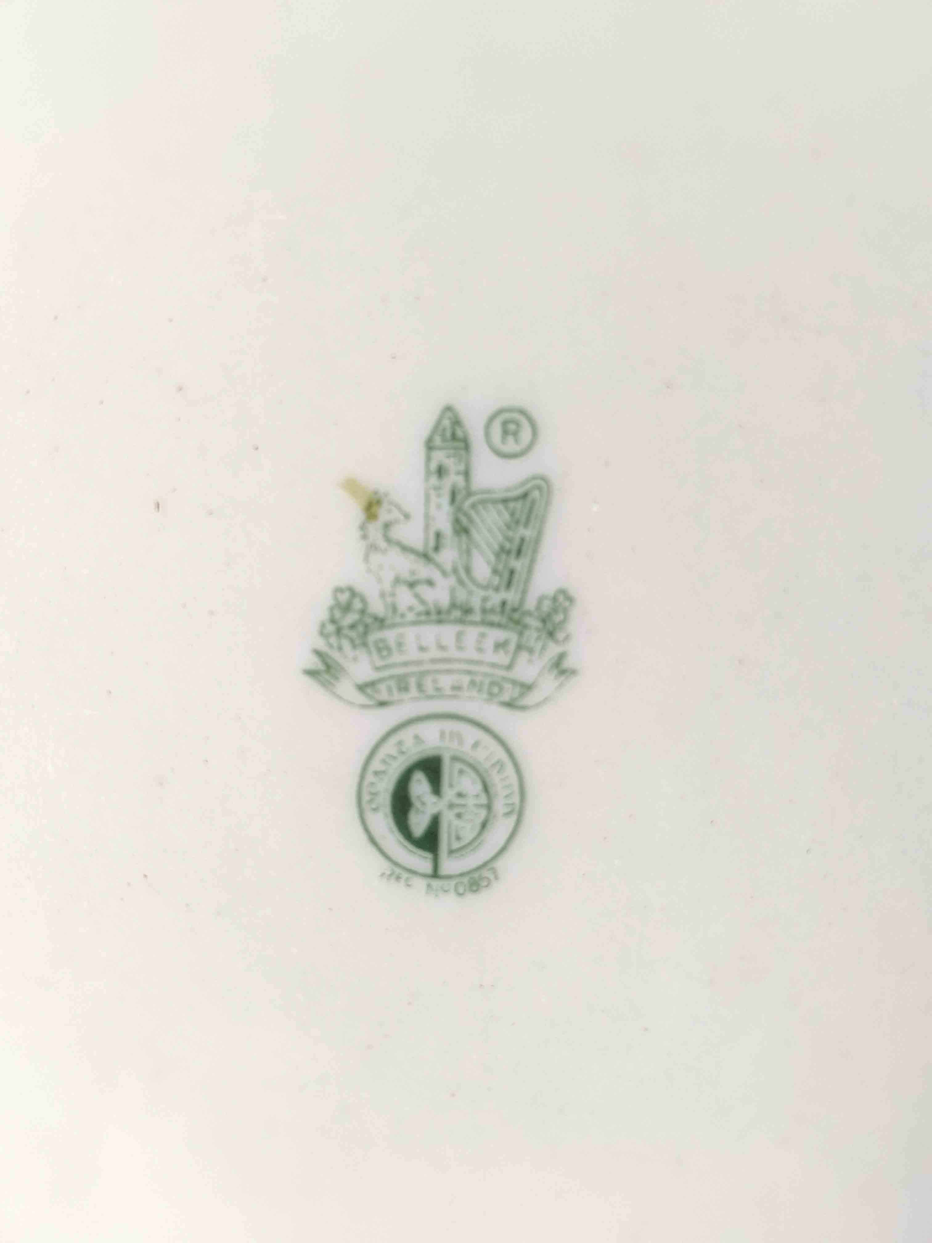 ベリーク BELLEEK シャムロック プレート 16cm 食器
