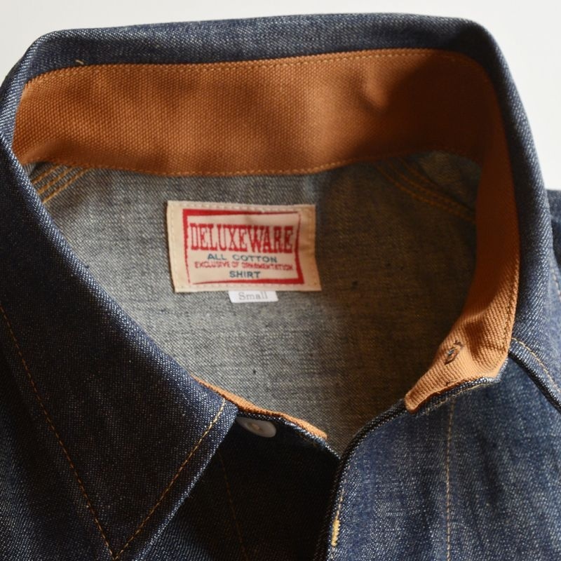 DELUXE WARE(デラックスウエア) 7640 [40s DENIM SHIRT]_c0204678_18075780.jpg