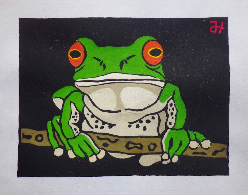 江崎 満　版画　一対 江崎満版画展への想い その1 | 風の音書店へようこそ