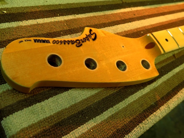 Yamaha Sb 600 ネック修正 リフレット完了 クラッシュエッグレコーズ