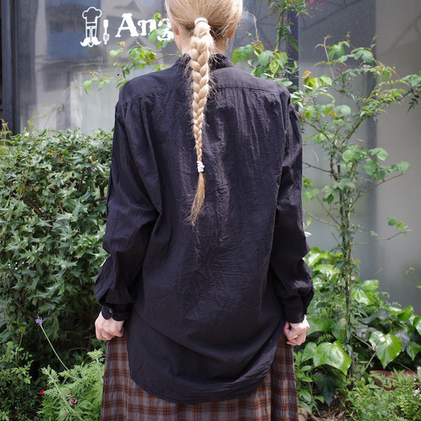 プルオーバーバンドカラーシャツ COMOLI_d0364239_19141547.jpg