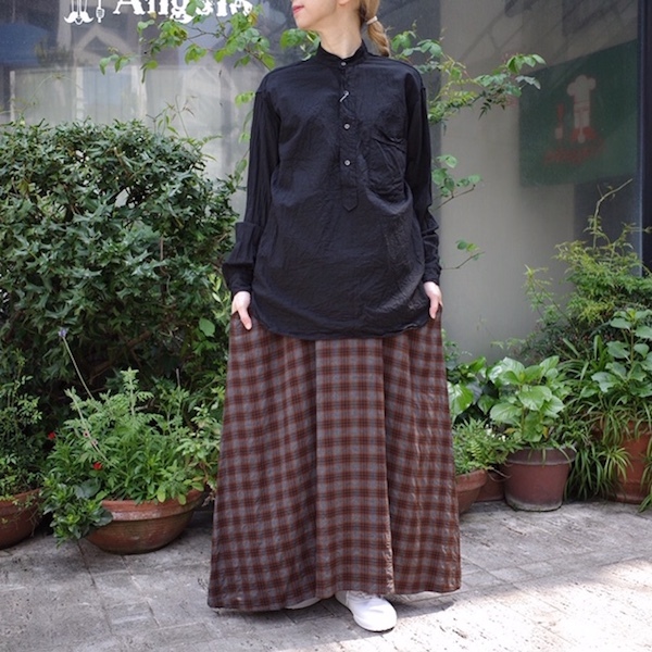 プルオーバーバンドカラーシャツ COMOLI_d0364239_19162099.jpg
