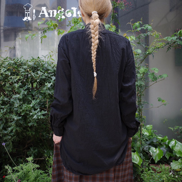 プルオーバーバンドカラーシャツ COMOLI_d0364239_19175371.jpg