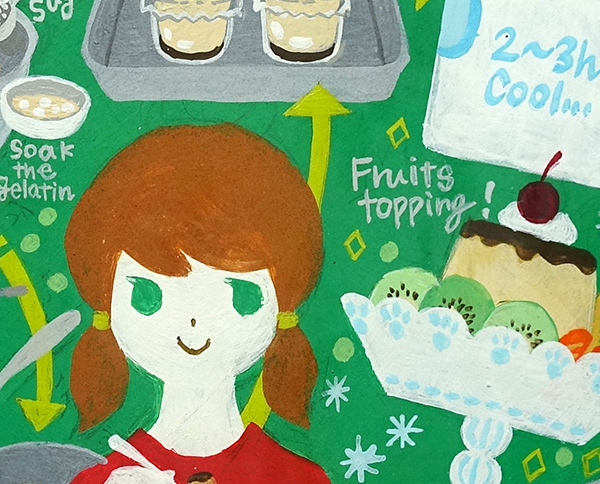 4/12(日)まで【村上トモミ イラスト展〜Girl’s Life】見てるだけでもおいしいレシピ!_a0017350_08385342.jpg