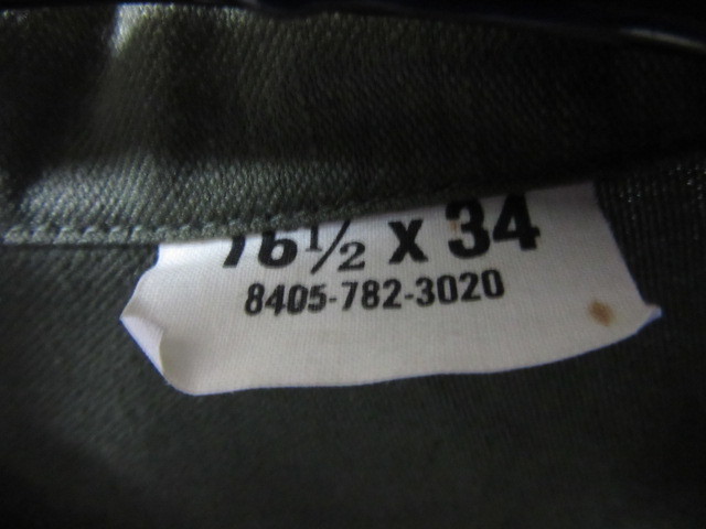 Deadstock ミリタリーシャツ_b0166471_01012305.jpg