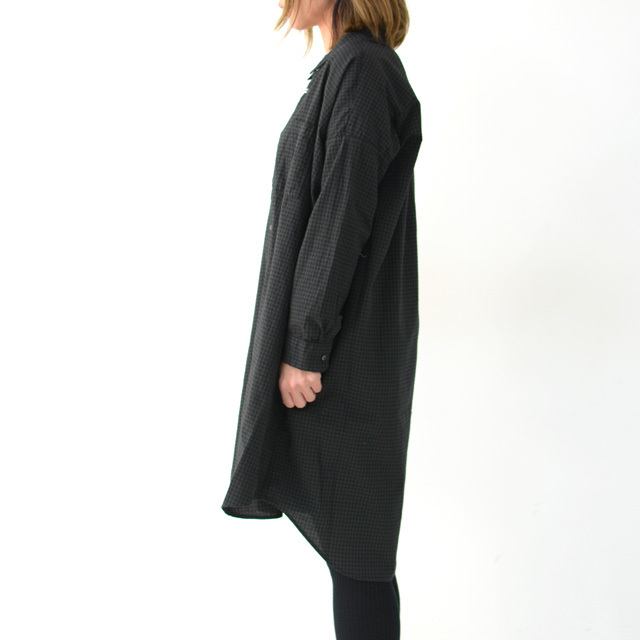 ordinary fits [オーディナリーフィッツ] LONG BARBER SHIRTS CHECK [OF-S026] ロングバーバーシャツ・ギンガムチェックシャツ・レディース・_f0051306_16054619.jpg