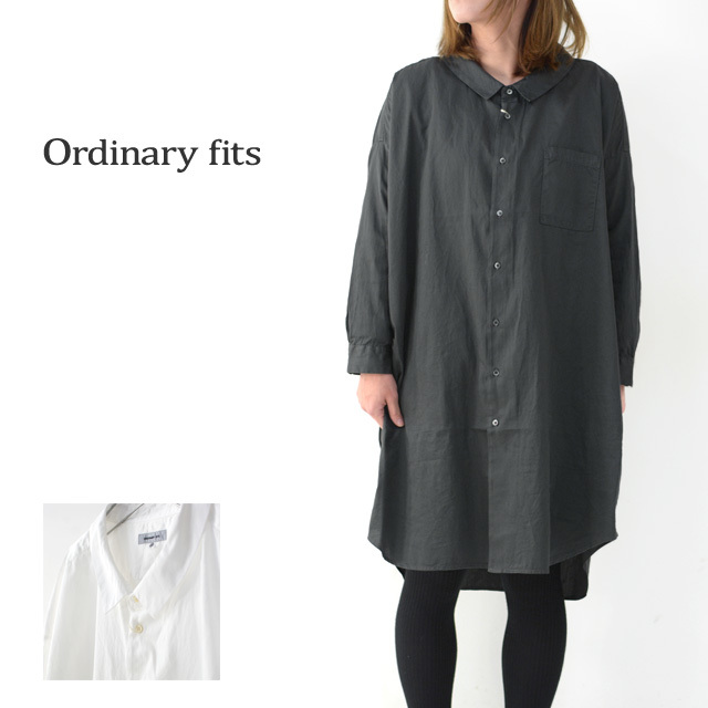ordinary fits [オーディナリーフィッツ] LONG BARBER SHIRTS SOLID [OF-S025] ロングバーバーシャツ・ロングシャツ・レディース_f0051306_16223257.jpg