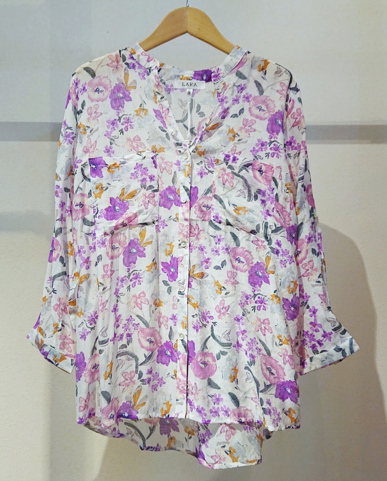 コットンガーゼの花柄シャツ_b0321285_18524867.jpeg