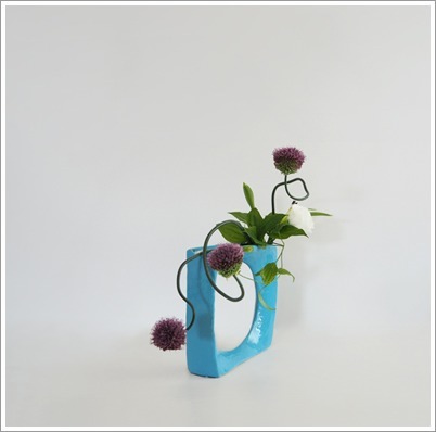 アリウムで横長の構成 Tamins の花と空と月と アリウムで横長の構成 Tamins の花と空と月と