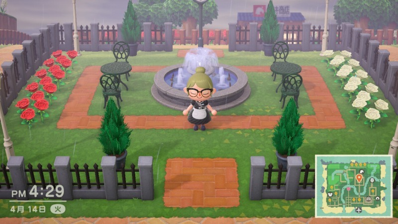 ゲーム あつまれどうぶつの森 アイアンガーデンテーブルで金稼ぎ 孤影悄然