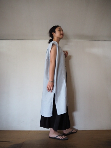 Honnete No Collar Shirts Dressこちらも新作_e0357389_14523435.jpg