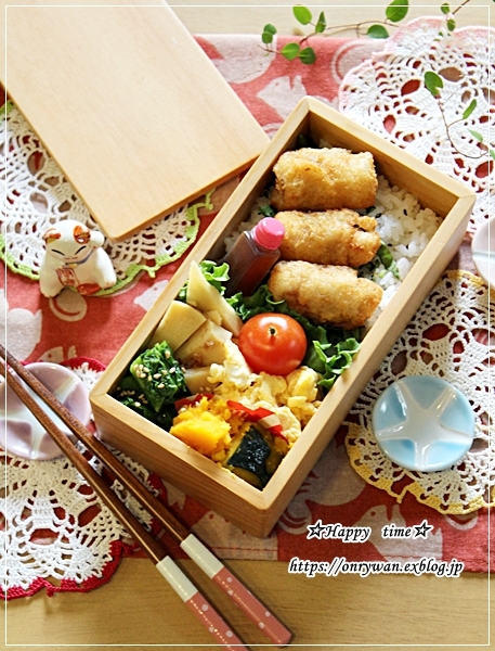 ちびっことんかつ弁当♪_f0348032_16360408.jpg