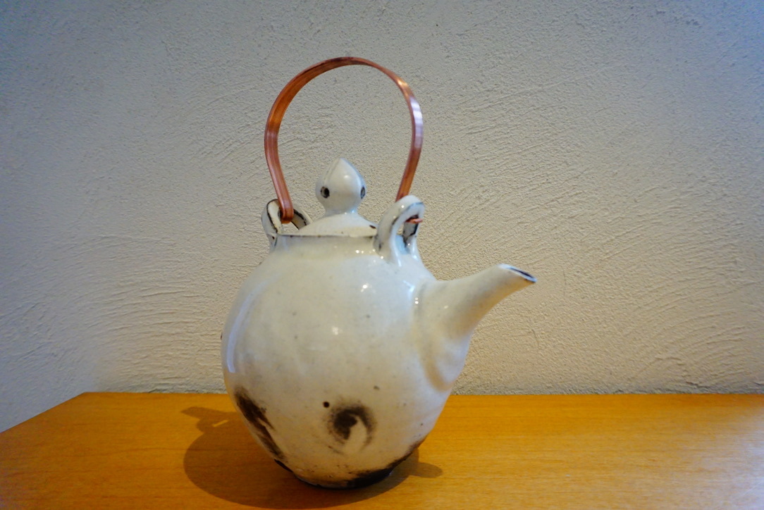山田隆太郎 粉引土瓶 急須