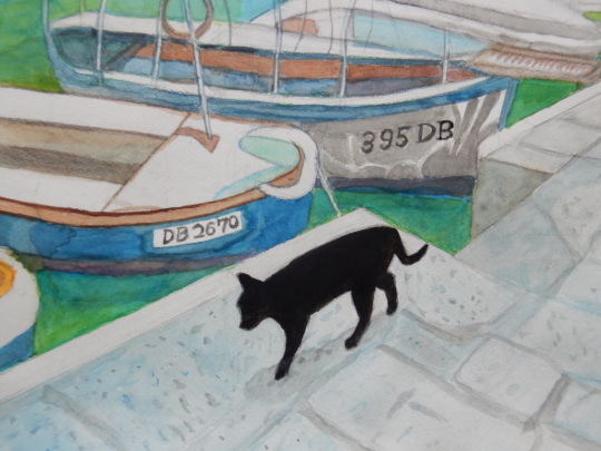 ’20,4,16(木)「クロアチアの黒猫」の絵完成!_f0060461_10083235.jpg