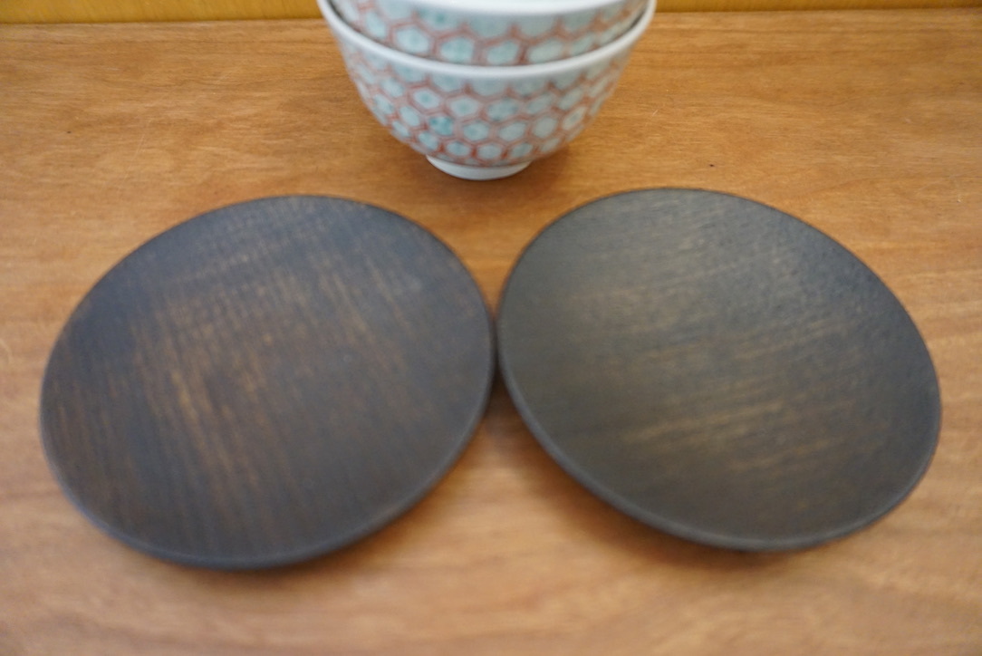 工房くさなぎさんの拭き漆豆皿と茶杯_b0132442_13451300.jpeg