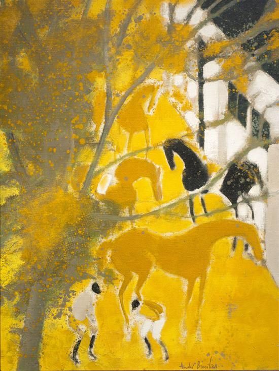 絵画 LOUPEIGNE EN AUTOMNE ANDRE BRASILIER LOUPEIGNE EN AUTOMNE