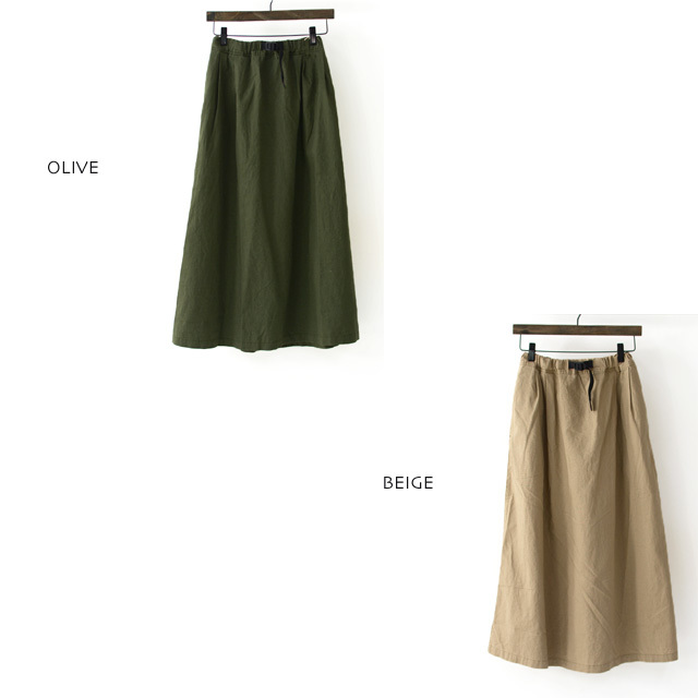 GRAMICCI [グラミチ] LINEN COTTON LONG FLARE SKIRT [GLSK