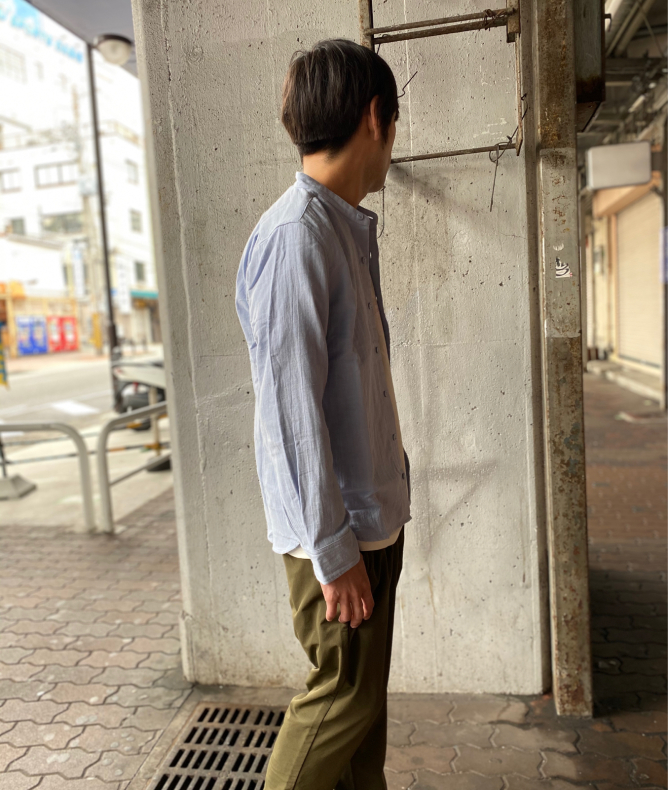 【ASTARAVISTA】BANDCOLLAR GAUZE SHIRTS！！！_e0400569_15440779.jpg