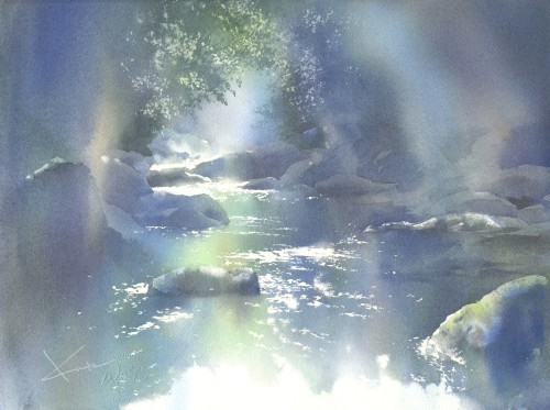 水辺　水彩画_f0176370_17053298.jpeg