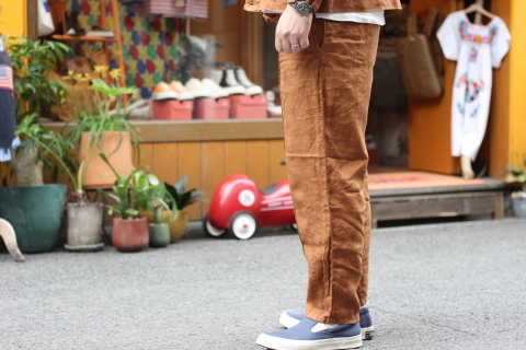 「melple」 昨日のジャケットとのセットアップ \"Venice Linen Jacquard Pants\" ご紹介 & 夏前に準備していた古着アイテム_f0191324_08475629.jpg