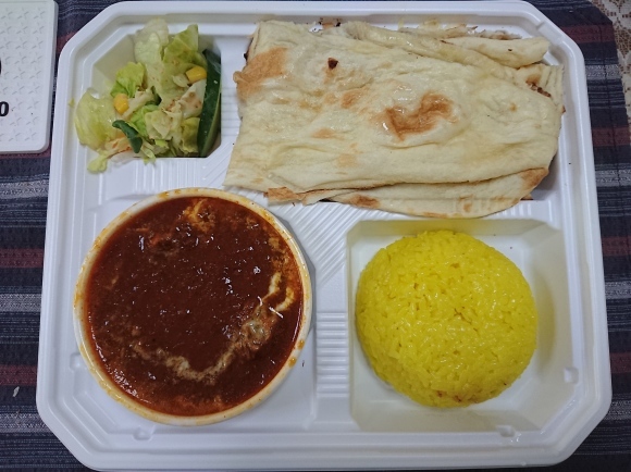 4/21 テイクアウトで地元の飲食店を支援 サンガム豊田店 マトンマサラカレー弁当¥790_b0042308_20243730.jpg
