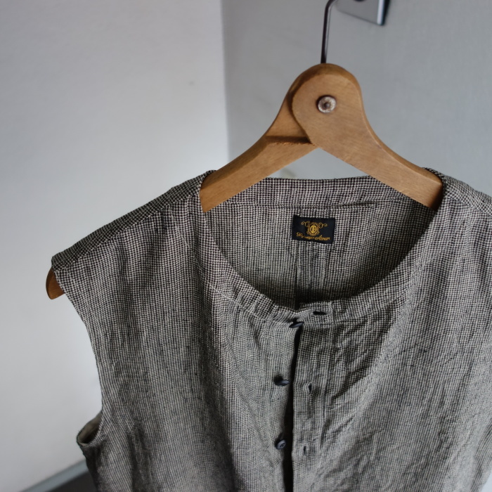 6月の製作 / classic linen artisanal vest_e0130546_13021954.jpg