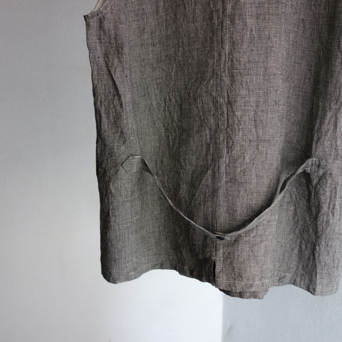 6月の製作 / classic linen artisanal vest_e0130546_13040735.jpg
