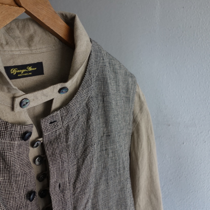 6月の製作 / classic linen artisanal vest_e0130546_13051622.jpg