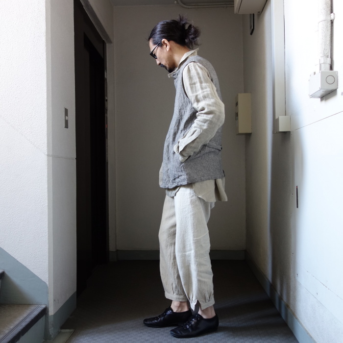 6月の製作 / classic linen artisanal vest_e0130546_13180070.jpg