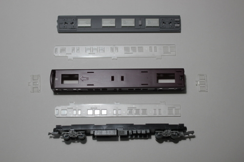 鉄道コレクション阪急5300系(原形)N化 その1 車番インレタ貼り①