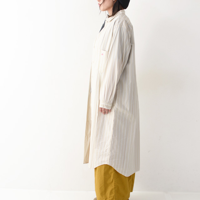 Danton ダントン W S L S Cotton Poplin Stripe Long Shirts Jd 3727 Mtp シャツ ワンピース Lady S Refalt Blog